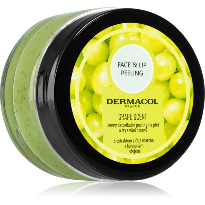 Dermacol Face & Lip Peeling Grape дълко почистващ пилинг за устни и скули