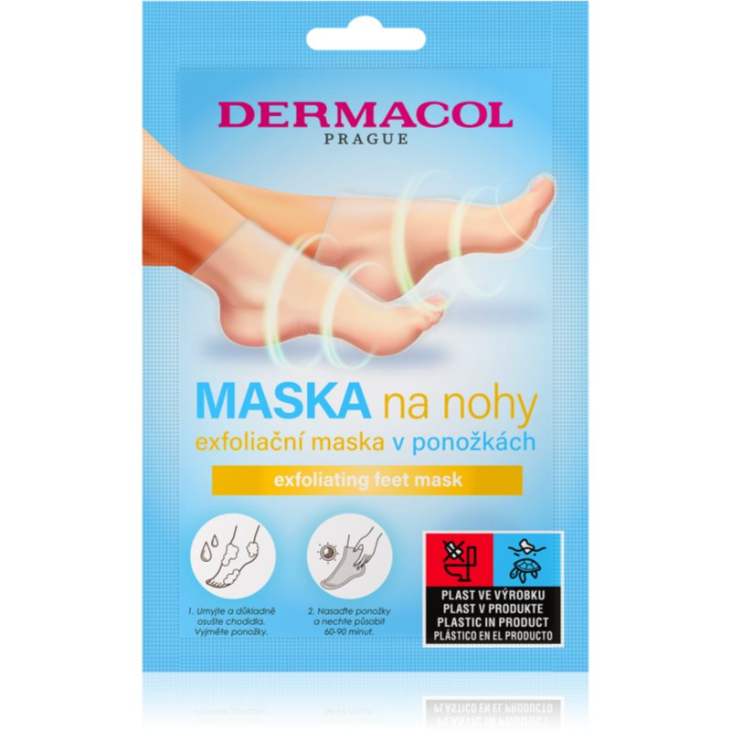 Dermacol Dermacol Foot Mask Exfoliating ексфолиращи чорапи за омекотяване и хидратиране кожата на краката - Унисекс парфюм 1мл - Сравни цени от 1 магазин с безплатна доставка