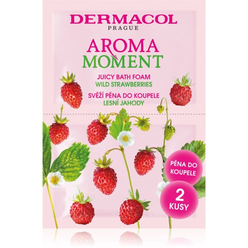 Dermacol Aroma Moment Wild Strawberries пяна за вана малка опаковка 2x