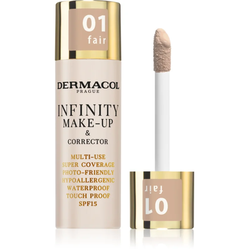 Dermacol Infinity високо покривен фон дьо тен SPF 15 - Грим - Сравни цени от 1 магазин с безплатна доставка