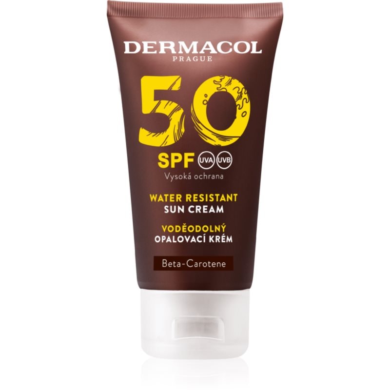 Dermacol Sun Water Resistant Водоустойчив слънцезащитен крем за лице SPF 50 - Грижа за лице - Сравни цени от 1 магазин с безплатна доставка