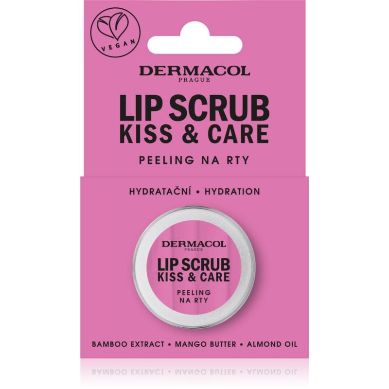 Dermacol Kiss & Care пилинг за устни от бамбук аромати Red Fruit