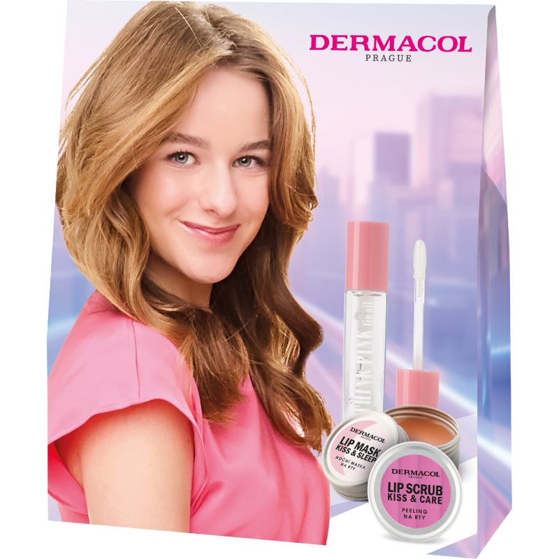 Dermacol Kiss подаръчен комплект за устни - Комплект - Сравни цени от 1 магазин с безплатна доставка