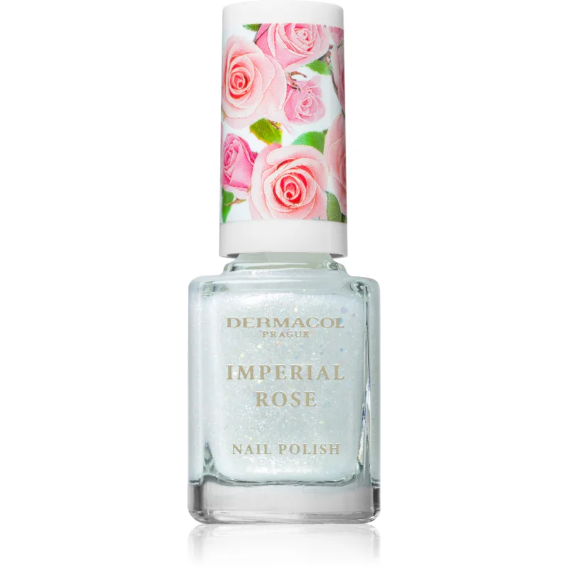 Dermacol Imperial Rose лак за нокти с блестящи частици