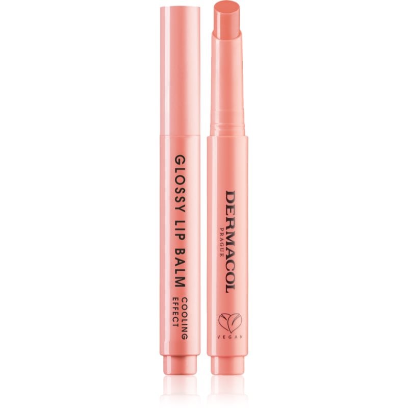 Dermacol Beauty Stick Glossy Lip Balm гланц-грижа за устни с охлаждащ ефект аромати 03 Peach