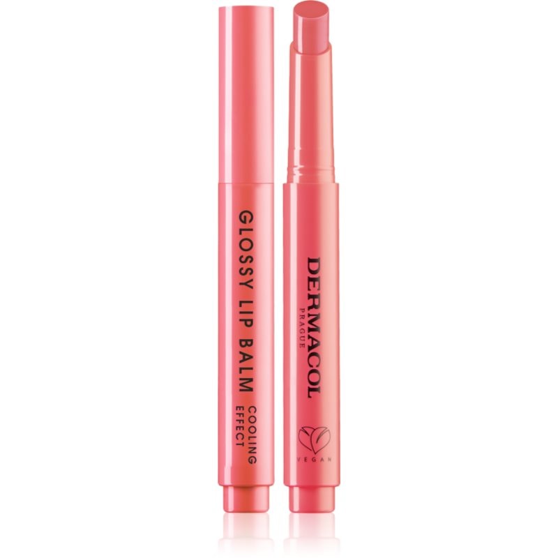 Dermacol Beauty Stick Glossy Lip Balm гланц-грижа за устни с охлаждащ ефект аромати 05 Strawberry 2.2 гр. - Грим - Сравни цени от 1 магазин с безплатна доставка