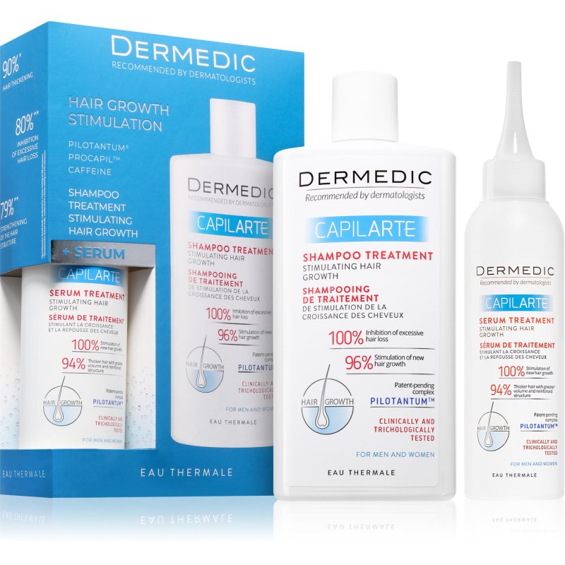 Dermedic Capilarte Hair Growth подаръчен комплект стимулиращ растежа на косата - Комплект - Сравни цени от 1 магазин с безплатна доставка