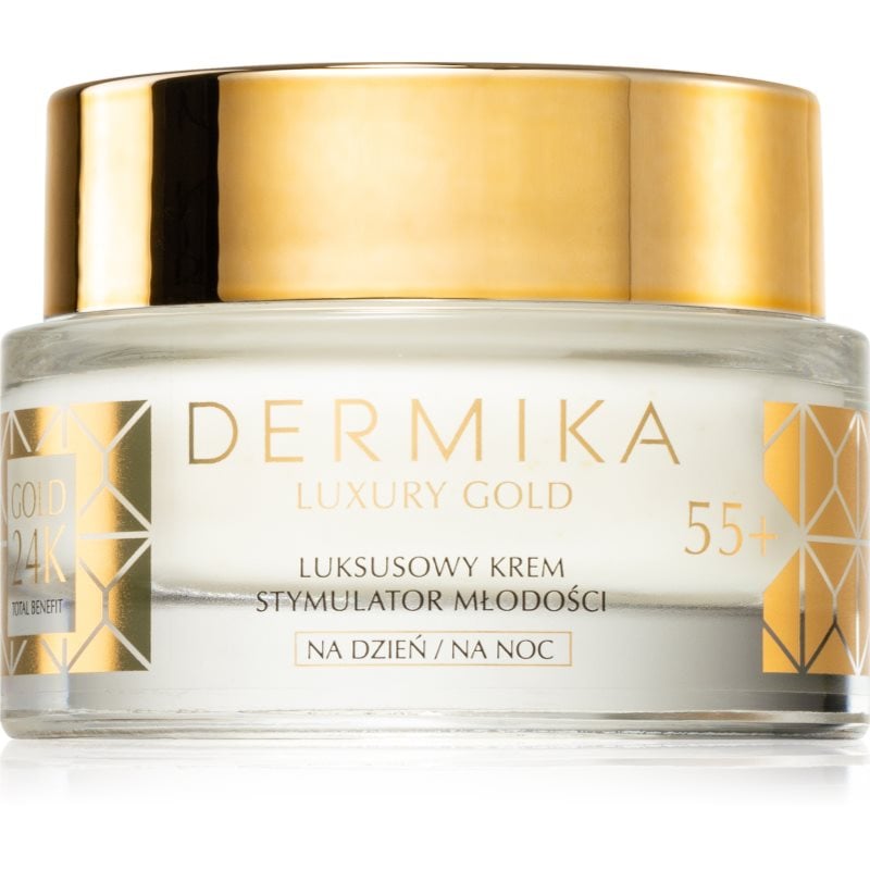 Dermika Luxury Gold подмладяващ крем 55+