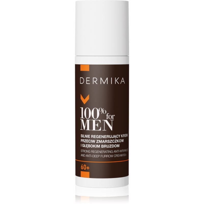 Dermika 100% for Men регенериращ крем против бръчки за мъже 60+