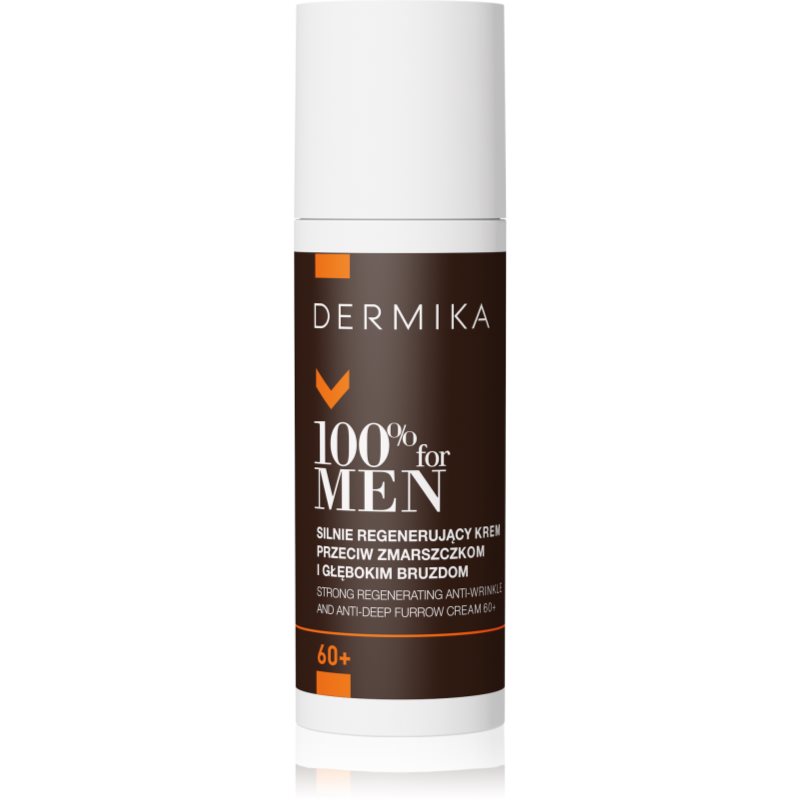 Dermika 100% for Men регенериращ крем против бръчки за мъже 60+ - Грижа за лице - Сравни цени от 1 магазин с безплатна доставка