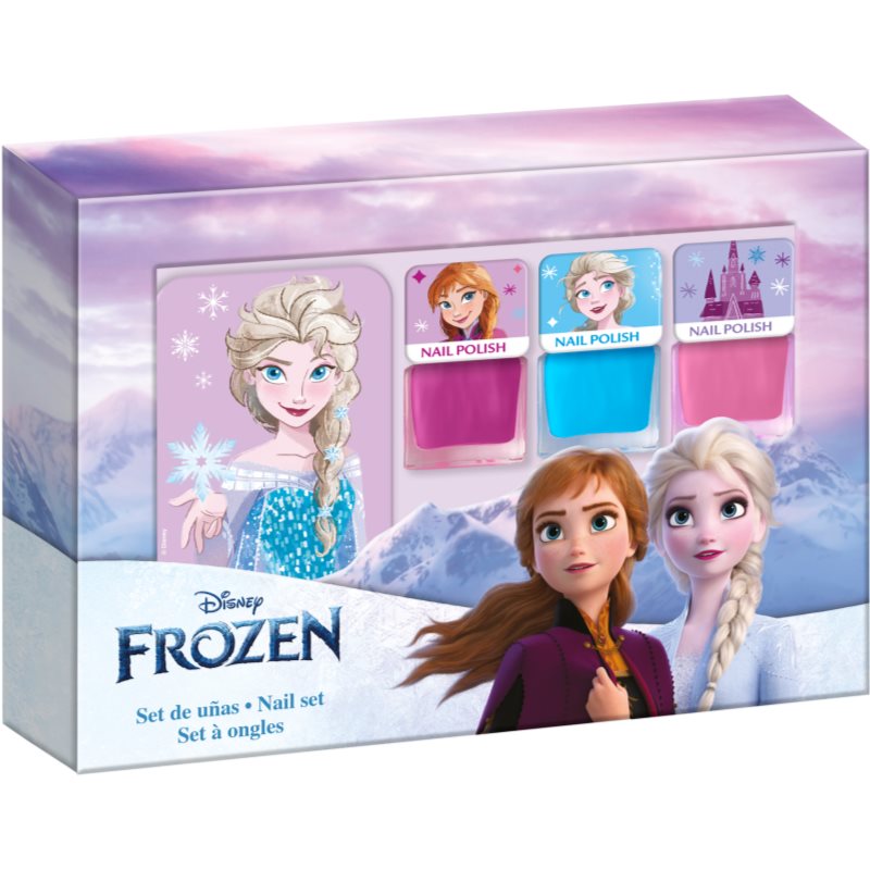 Disney Frozen Nail Set комплект лак за нокти за деца 3y+ Pink, Blue, Pink - Комплект - Сравни цени от 1 магазин с безплатна доставка
