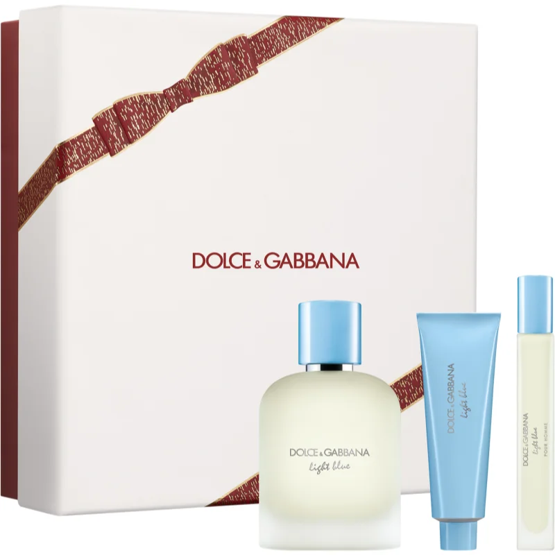 Dolce & Gabbana Light Blue Pour Homme EDT Trio Gift Set подаръчен комплект за мъже - Грижа за тяло - Сравни цени от 1 магазин с безплатна доставка