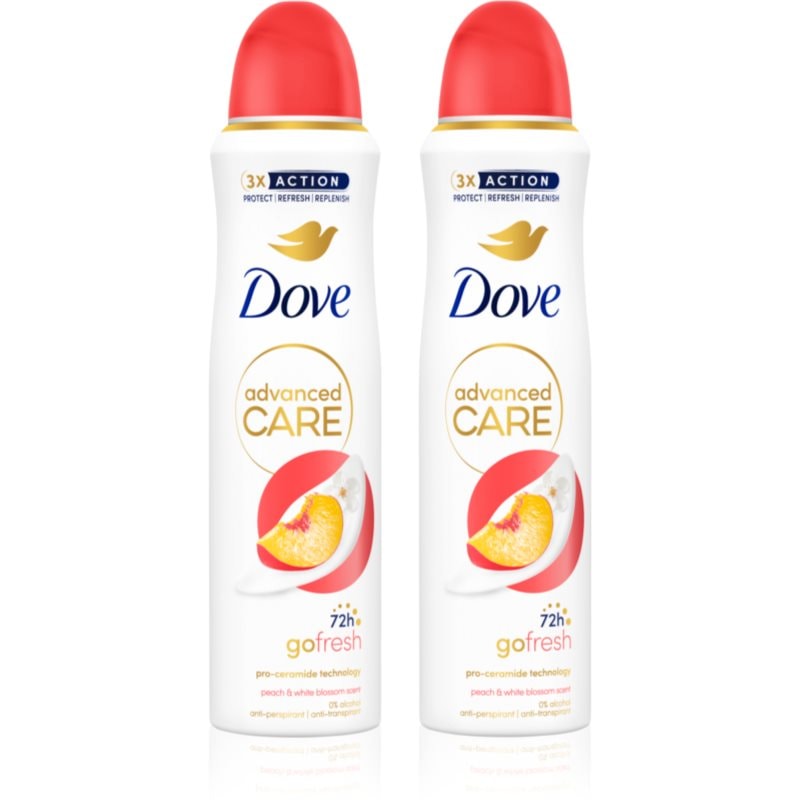 Dove Advanced Care Peach & White Blossom дезодорант спрей - Грижа за тяло - Сравни цени от 1 магазин с безплатна доставка