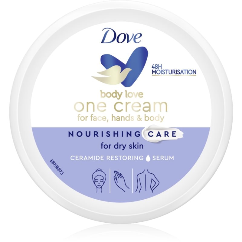 Dove Body Love Rich Nourishing Cream подхранващ крем за лице, ръце и тяло - Грижа за тяло - Сравни цени от 1 магазин с безплатна доставка