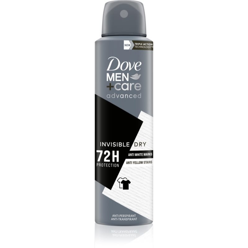 Dove Men+Care Antiperspirant антиперспирант срещу бели и жълти петна 72 ч. Invisibile Dry - Грижа за тяло - Сравни цени от 1 магазин с безплатна доставка