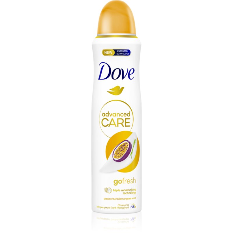 Dove Advanced Care Go Fresh Passion Fruit & Lemongrass Scent дезодорант спрей - Грижа за тяло - Сравни цени от 1 магазин с безплатна доставка