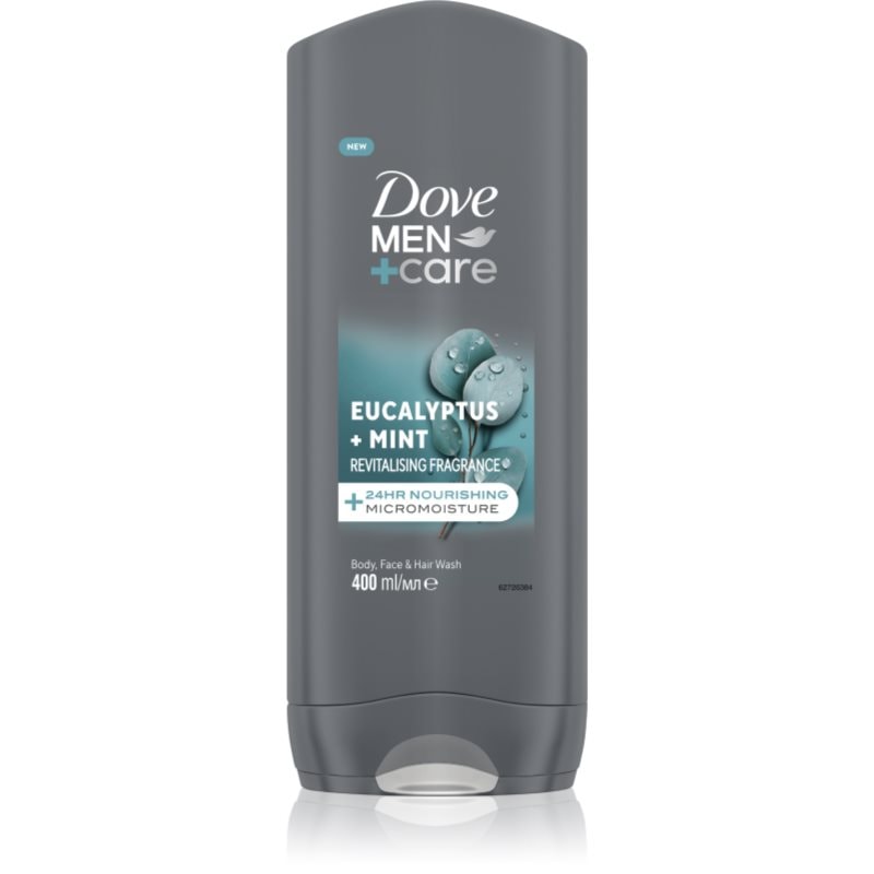 Dove Dove Men+Care Advanced душ-гел за лице, тяло и коса за мъже Eucalyptus & Mint - Мъжки парфюм 400мл - Сравни цени от 1 магазин с безплатна доставка