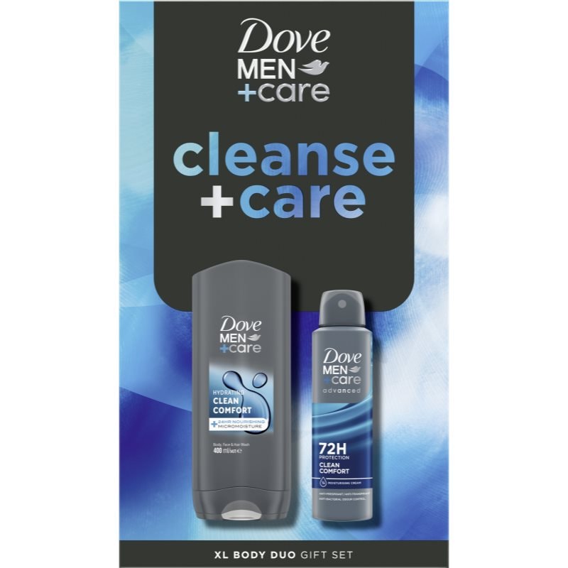 Dove Men+Care Cleanse+Care подаръчен комплект за мъже - Комплект - Сравни цени от 1 магазин с безплатна доставка