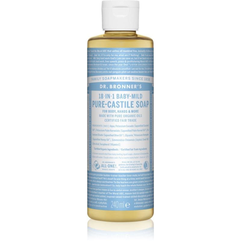 Dr. Bronner’s Baby-Mild течен универсален сапун без парфюм