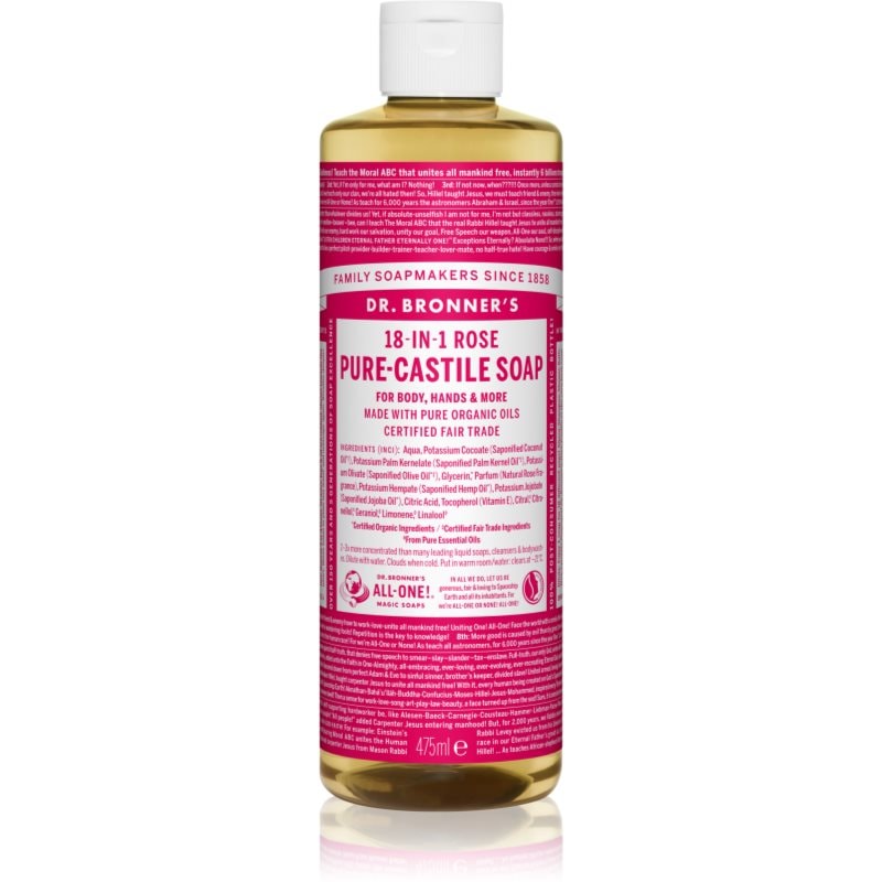 Dr. Bronner’s Rose течен универсален сапун 475 м - Грижа за тяло - Сравни цени от 1 магазин с безплатна доставка