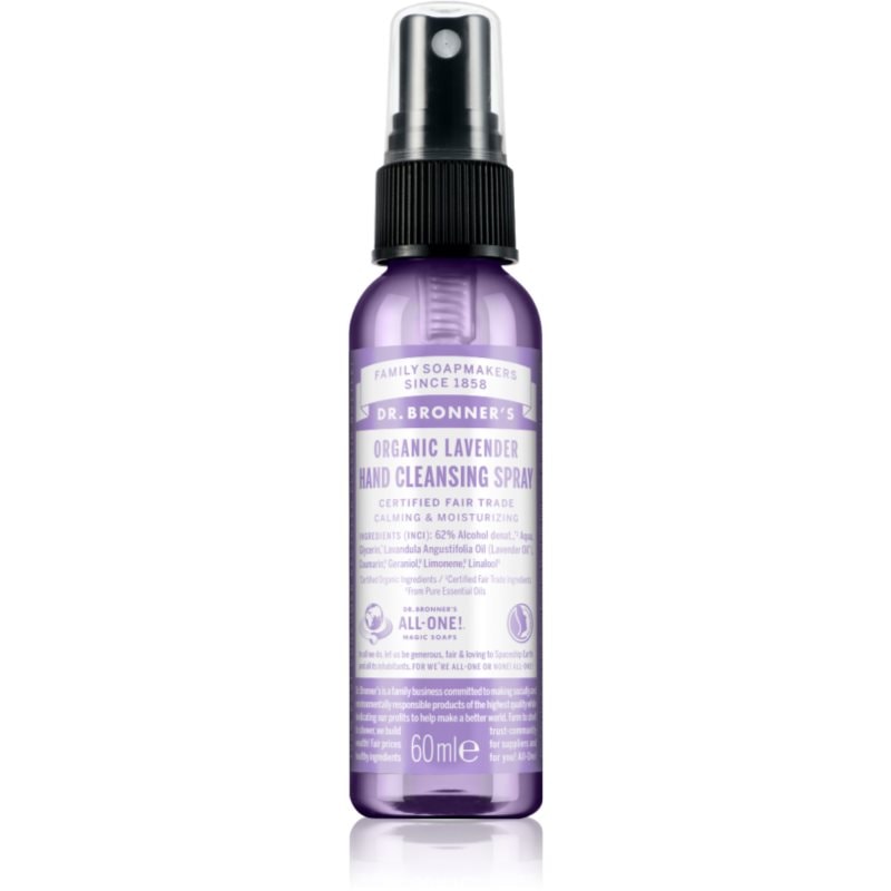 Dr. Bronner’s Lavender почистващ спрей безотмиване за ръце - Грижа за тяло - Сравни цени от 1 магазин с безплатна доставка