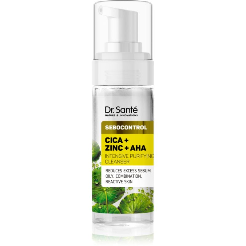 Dr. Santé Sebocontrol Cica + Zinc + AHA почистваща емулсия за мазна кожа