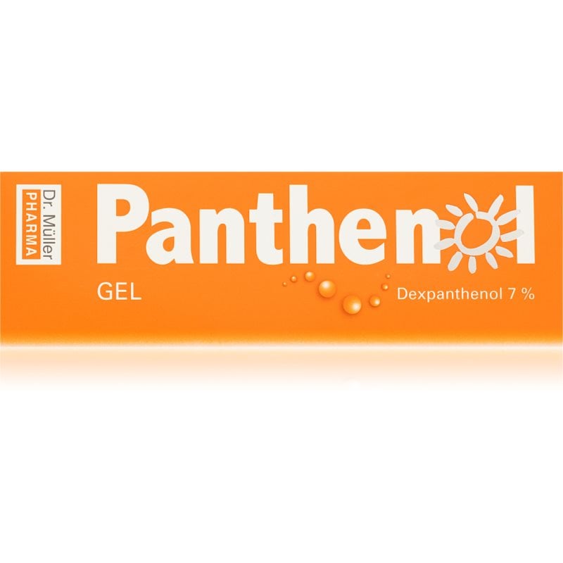 Dr. Müller Panthenol gel 7% успокояващ гел след слънчеви бани за раздразнена кожа
