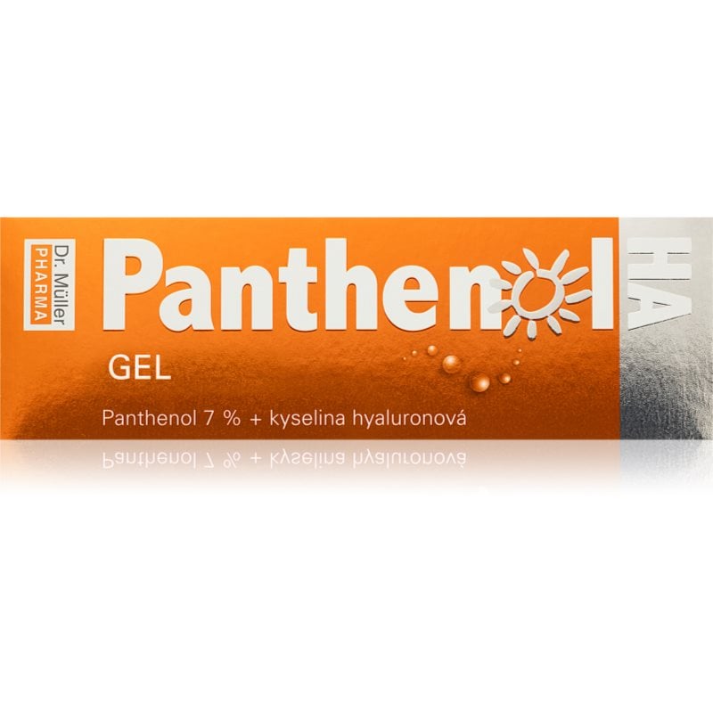 Dr. Müller Panthenol HA gel 7% успокояващ гел след слънчеви бани с хиалуронова киселина