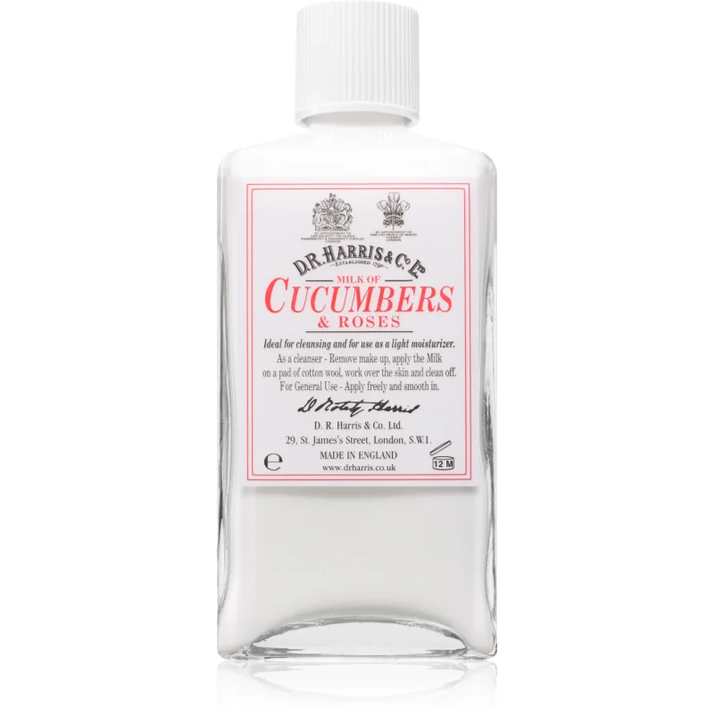 D.R. Harris Milk of Cucumber and Roses хидратиращо почистващо мляко - Грижа за лице - Сравни цени от 1 магазин с безплатна доставка