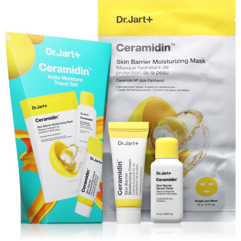 Dr. Jart+ Ceramidin™ Hello Moisture Travel Set комплект за пътуване възстановяващ кожната бариера - Комплект - Сравни цени от 1 магазин с безплатна доставка