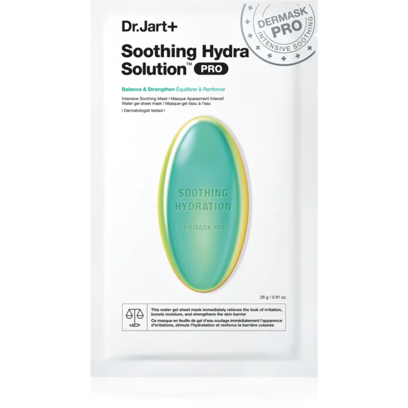 Dr. Jart+ Soothing Hydra Solution™ Intensive Soothing Mask Детоксикираща и хидратираща маска за лице - Грижа за лице - Сравни цени от 1 магазин с безплатна доставка