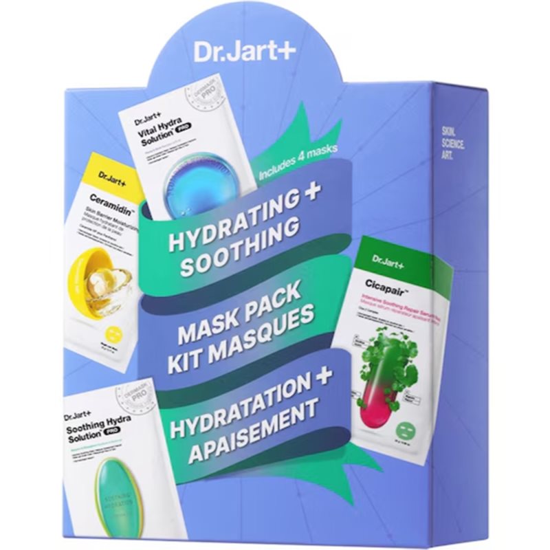 Dr. Jart+ Hydrating & Soothing Mask Kit подаръчен комплект - Комплект - Сравни цени от 1 магазин с безплатна доставка