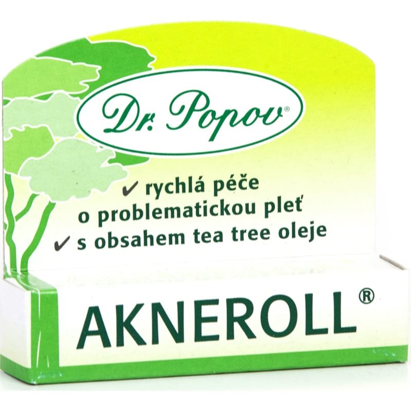 Dr. Popov Akneroll with tea tree концентрат за проблемна кожа против несъвършенствата на акнозна кожа