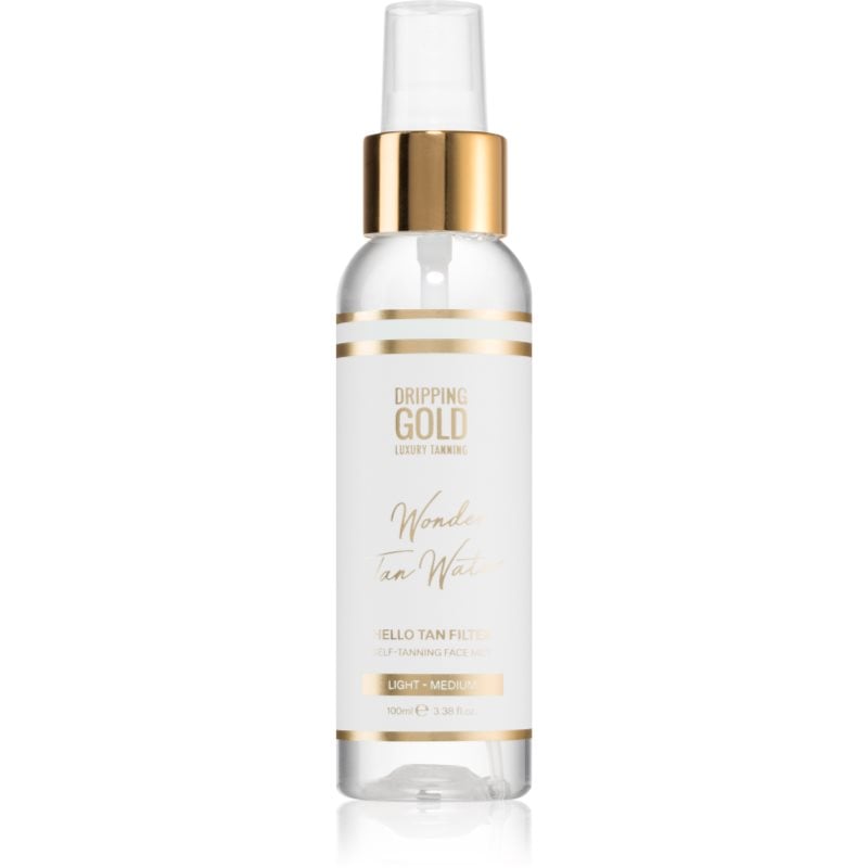 Dripping Gold Wonder Water Hello Tan автобронзираща мъгла за лице Light - Medium