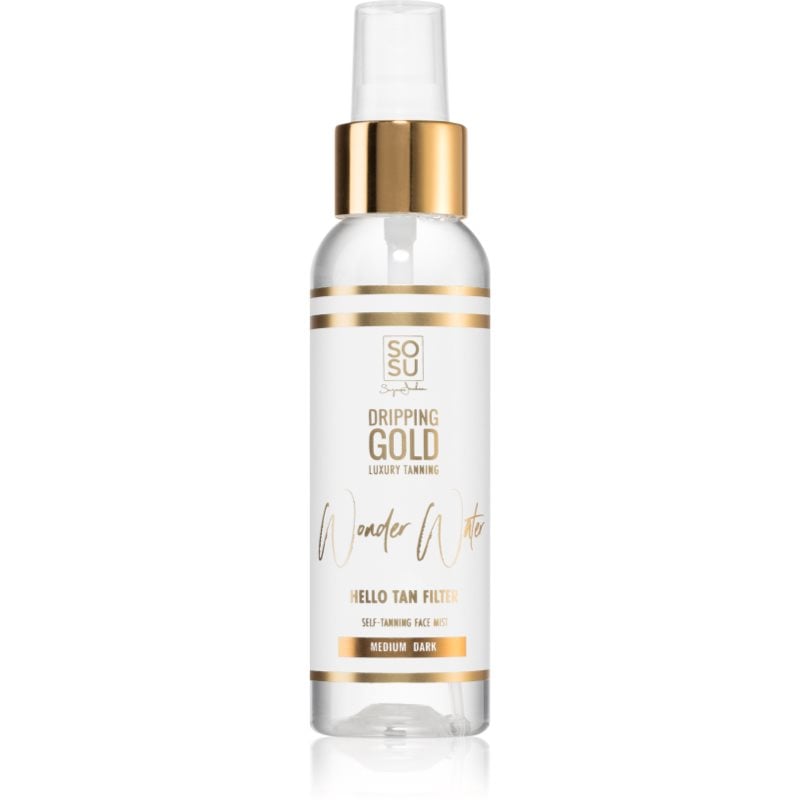 Dripping Gold Wonder Water Hello Tan автобронзираща мъгла за лице Medium - Dark