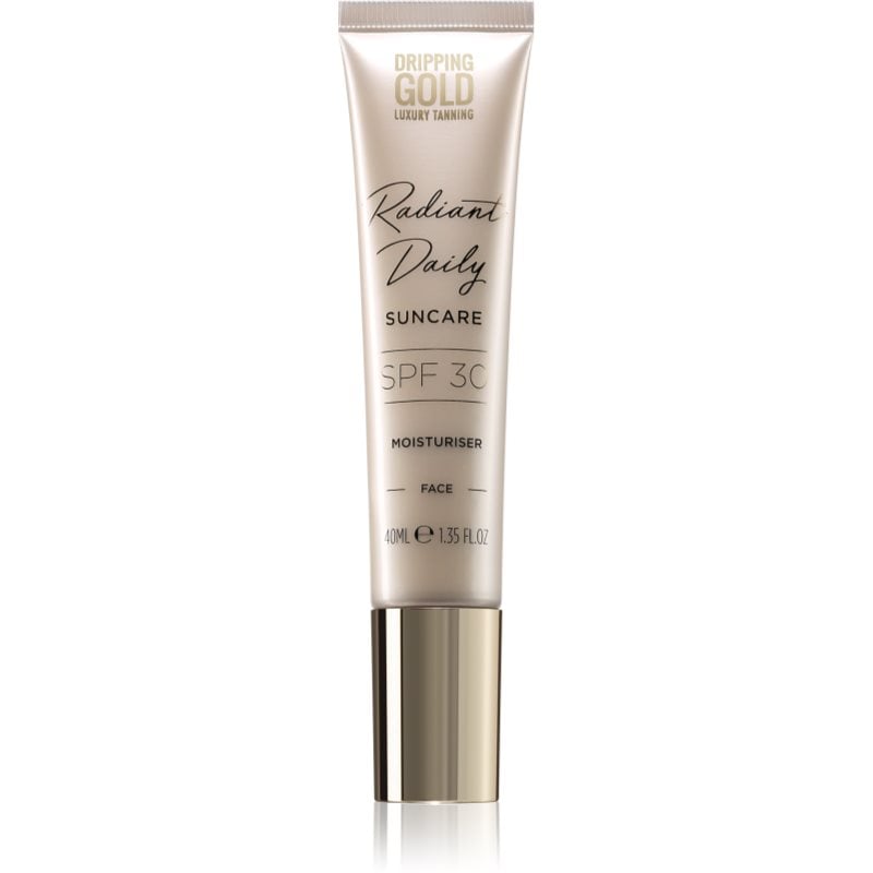 Dripping Gold Luxury Tanning Daily Moisturiser хидратиращ крем за лице SPF 30