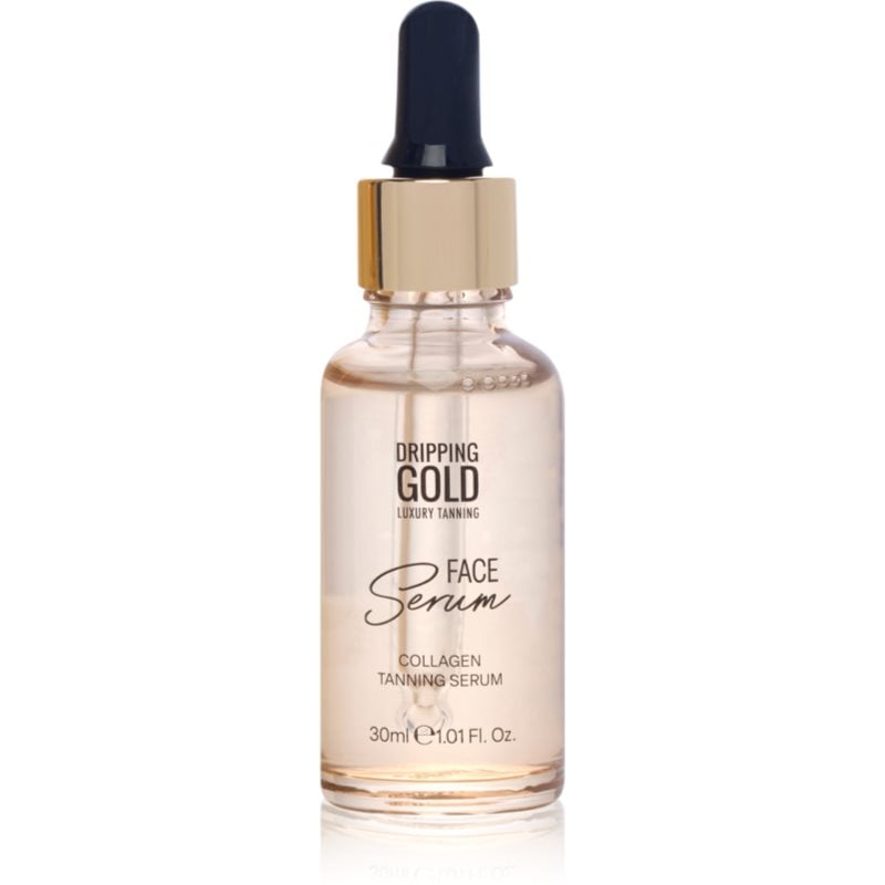 Dripping Gold Luxury Tanning Collagen Face Serum серум за лице за изкуствен тен с колаген