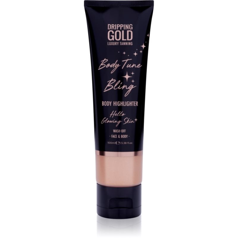 Dripping Gold Luxury Tanning Body Tune Bling кремообразен озарител за тяло и лице