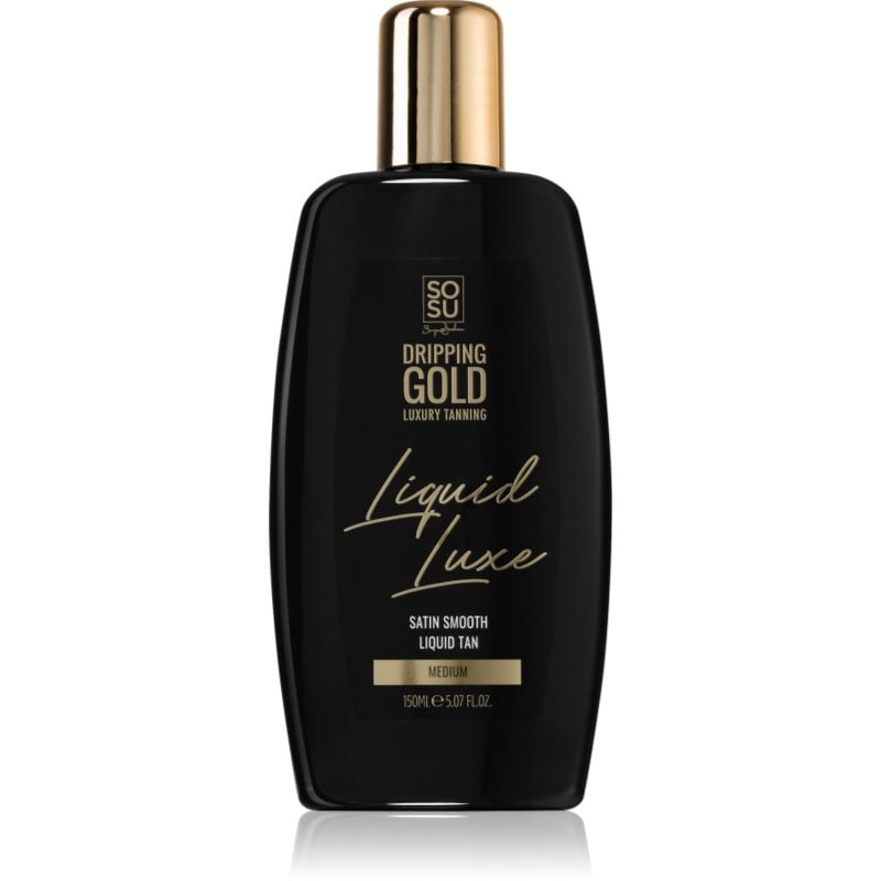 Dripping Gold Luxury Tanning Liquid Luxe автобронзираща вода за тяло Medium