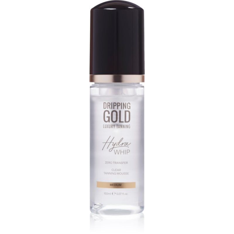 Dripping Gold Luxury Tanning Hydra Whip прозрачна автобронзираща пяна за тяло и лице