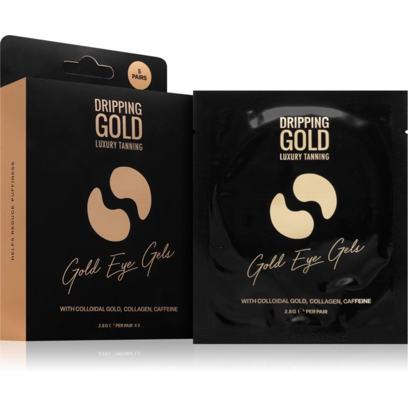 Dripping Gold Luxury Tanning Eye Gels стягащи възглавнички с гел за подочната зона с хидратиращ ефект
