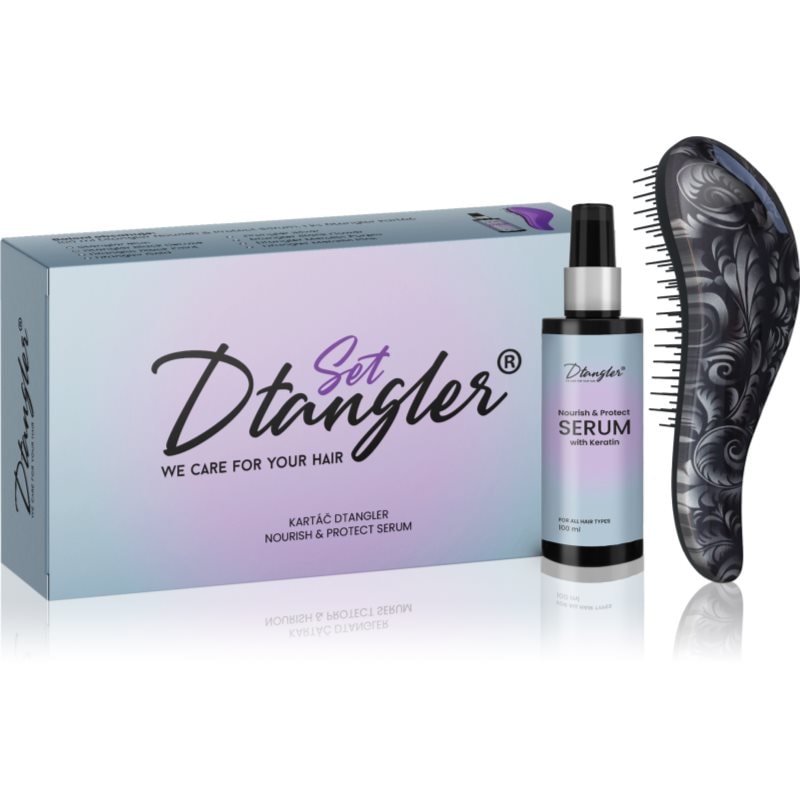 Dtangler We Care For Your Hair Set подаръчен комплект За коса Black Flower - Комплект - Сравни цени от 1 магазин с безплатна доставка