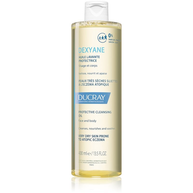 Ducray Dexyane почистващо олио за много суха чуствителна и атопична кожа