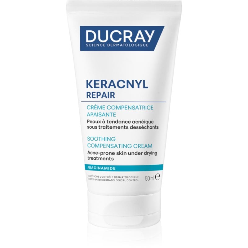 Ducray Keracnyl Repair Soothing Compensating Cream успокояващ и хидратиращ крем за чувствителна кожа склонна към акне