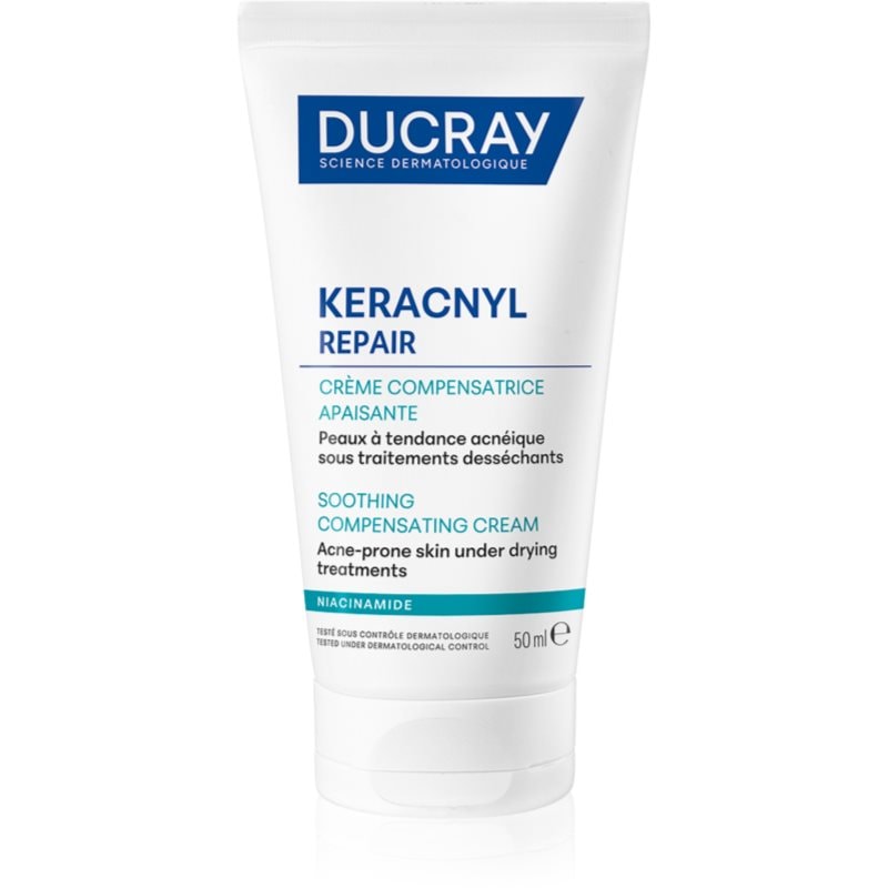 Ducray Keracnyl Repair Soothing Compensating Cream успокояващ и хидратиращ крем за чувствителна кожа склонна към акне - Грижа за лице - Сравни цени от 1 магазин с безплатна доставка