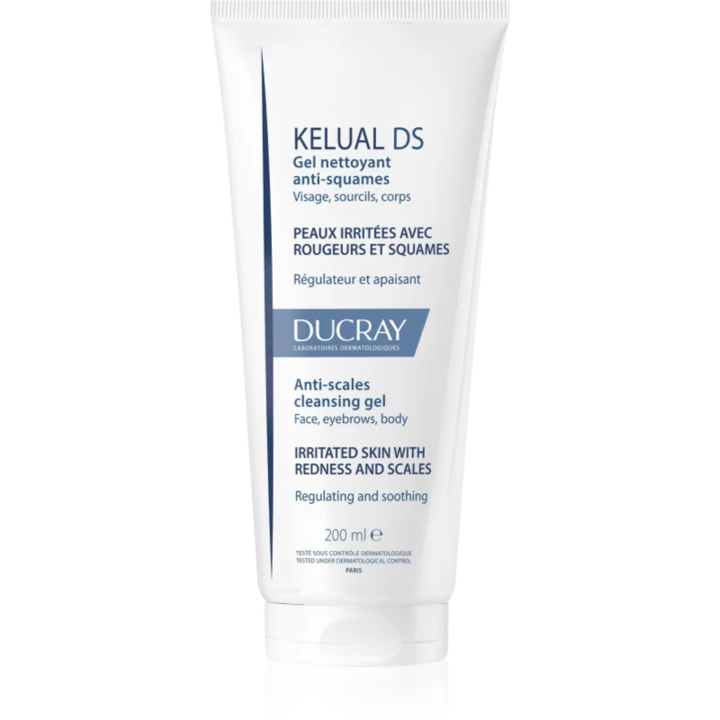 Ducray Kelual DS Anti-Scales Cleansing Gel почистващ гел за лющеща се и раздразнена кожа - Грижа за лице - Сравни цени от 1 магазин с безплатна доставка