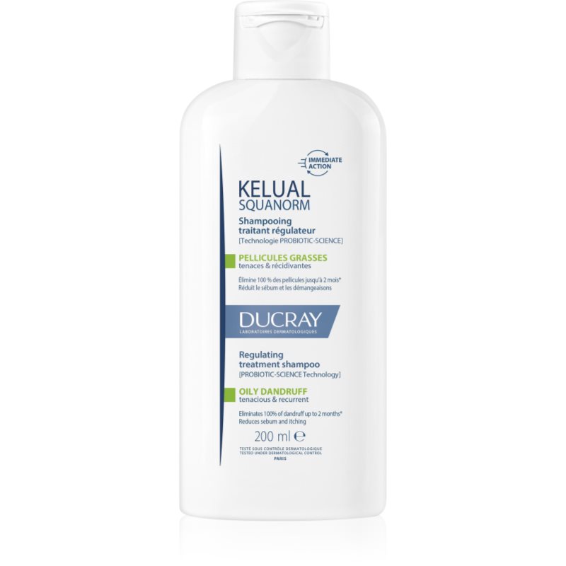 Ducray Ducray Kelual Squanorm Regulating Treatment Shampoo Oily Dandruff шампоан против мазен пърхот - Унисекс парфюм 200мл - Сравни цени от 1 магазин с безплатна доставка