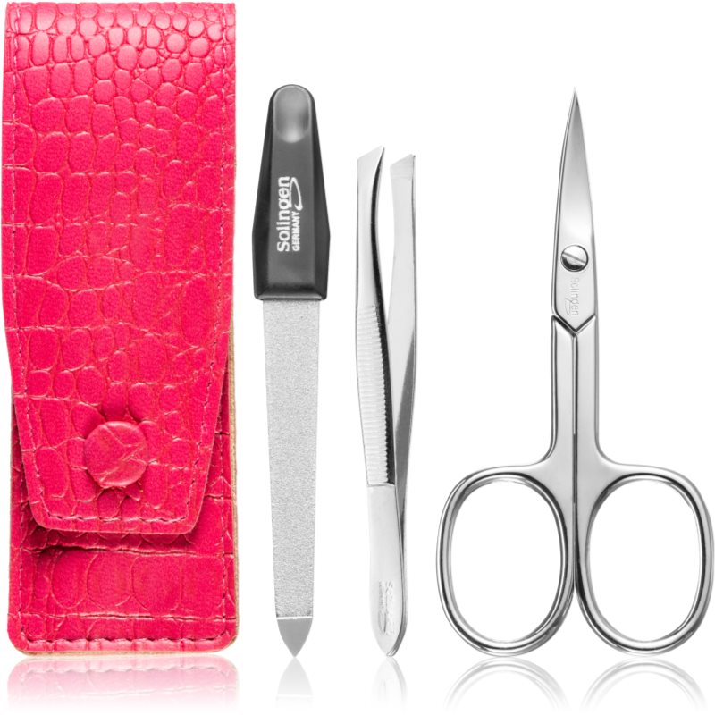 DuKaS Premium Line Solingen 892 комплект за пътуване Pink Crocodile - Комплект - Сравни цени от 1 магазин с безплатна доставка