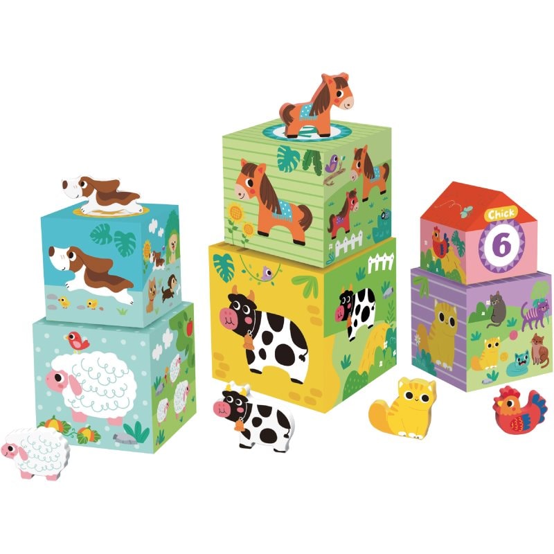 2Kids Toys Animal Blocks кубчета от дърво 12m+ - За деца - Сравни цени от 1 магазин с безплатна доставка