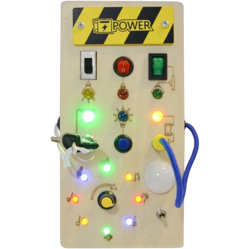 2Kids Toys LED Busy Board играчка за подреждане 10m+